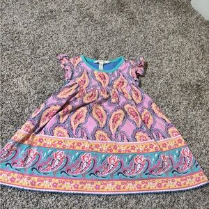 Matilda Jane Pink and Blue Paisley Dress